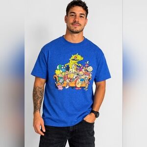 Super Mario Bros Graphic T-Shirt Gray Nintendo Retro Game Tee Size L